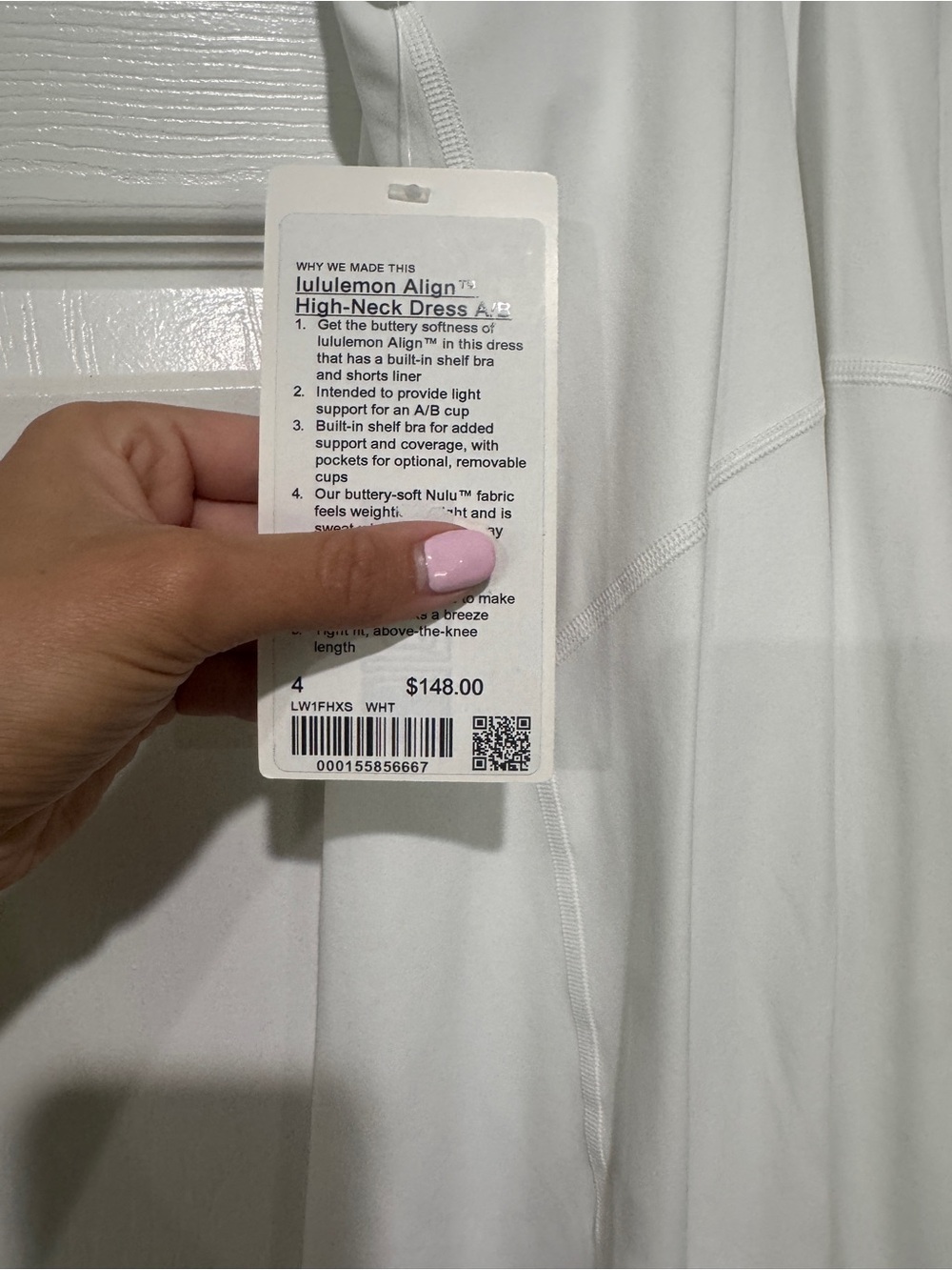 lulu-lemon Align White High-Neck Dress - Picture 4 of 5
